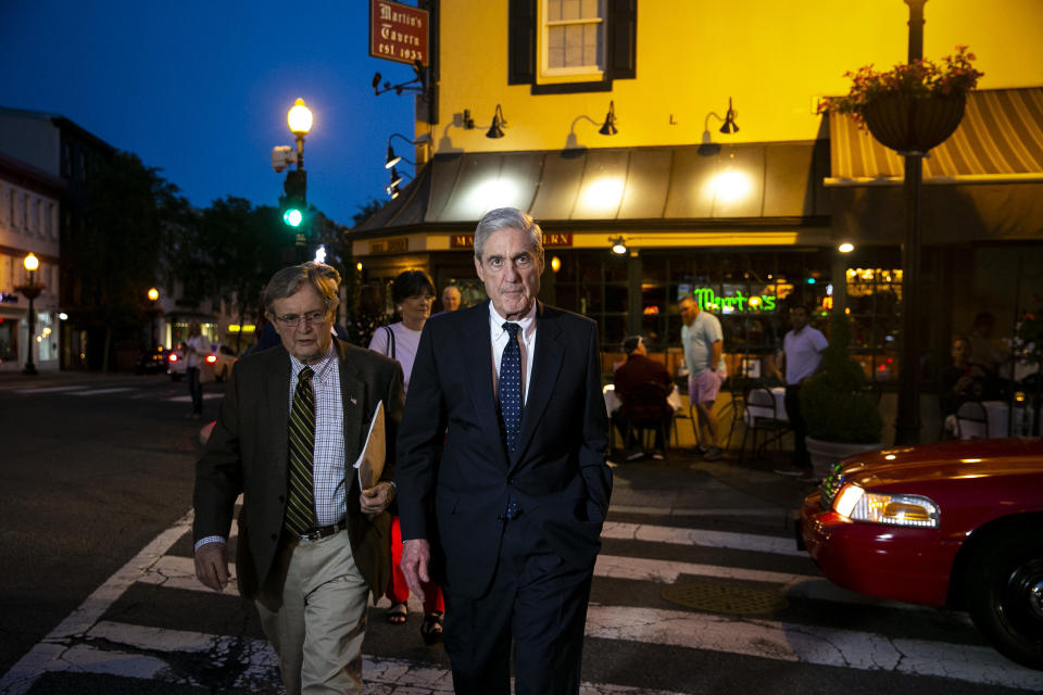 Robert Mueller in Washington, D.C., on Monday. (Photo: AP/Al Drago)