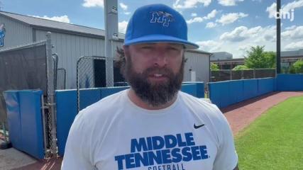 VIDEO: MTSU softball hitting coach Bryce Brentz discusses first season