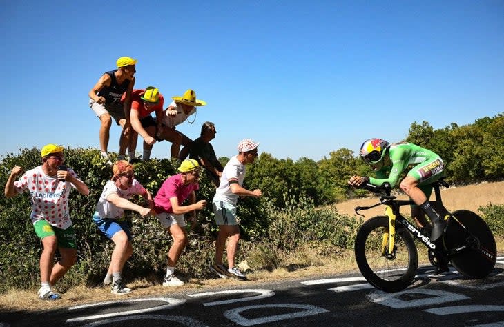 <span class="article__caption">Van Aert was also won the Tour’s ‘super combative’ prize. (Photo by Marco BERTORELLO / AFP) </span>