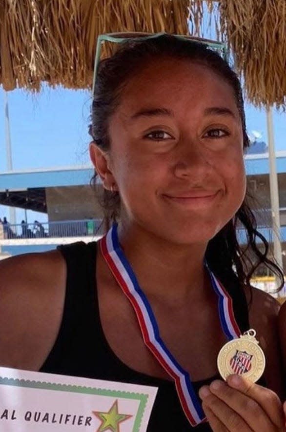 Liana Huesca is 24-0 over the past two years for O'Connor beach volleyball.