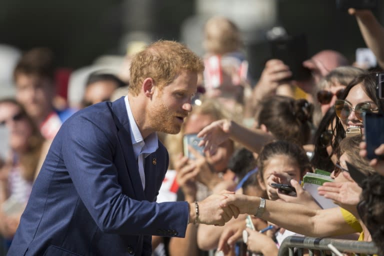 Prince Harry greeted fans after his visit to Toronto's Center for Addiction and Mental Health