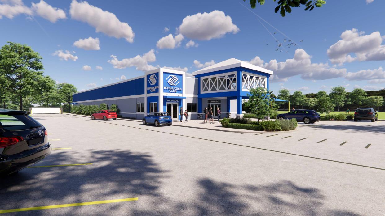 This rendering shows a proposed 14,000-square-foot building that would replace two structures damaged by Hurricane Ian at the Gene Matthews Boys & Girls Club in North Port. The Boys & Girls Clubs of Sarasota and DeSoto Counties have already raised $2.8 million of the $4.5 million needed to build the new facility.