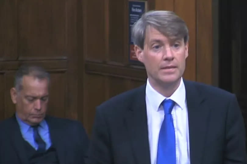 Kingswood MP Chris Skidmore during the Westminster Hall debate -Credit:parliamentlive.tv