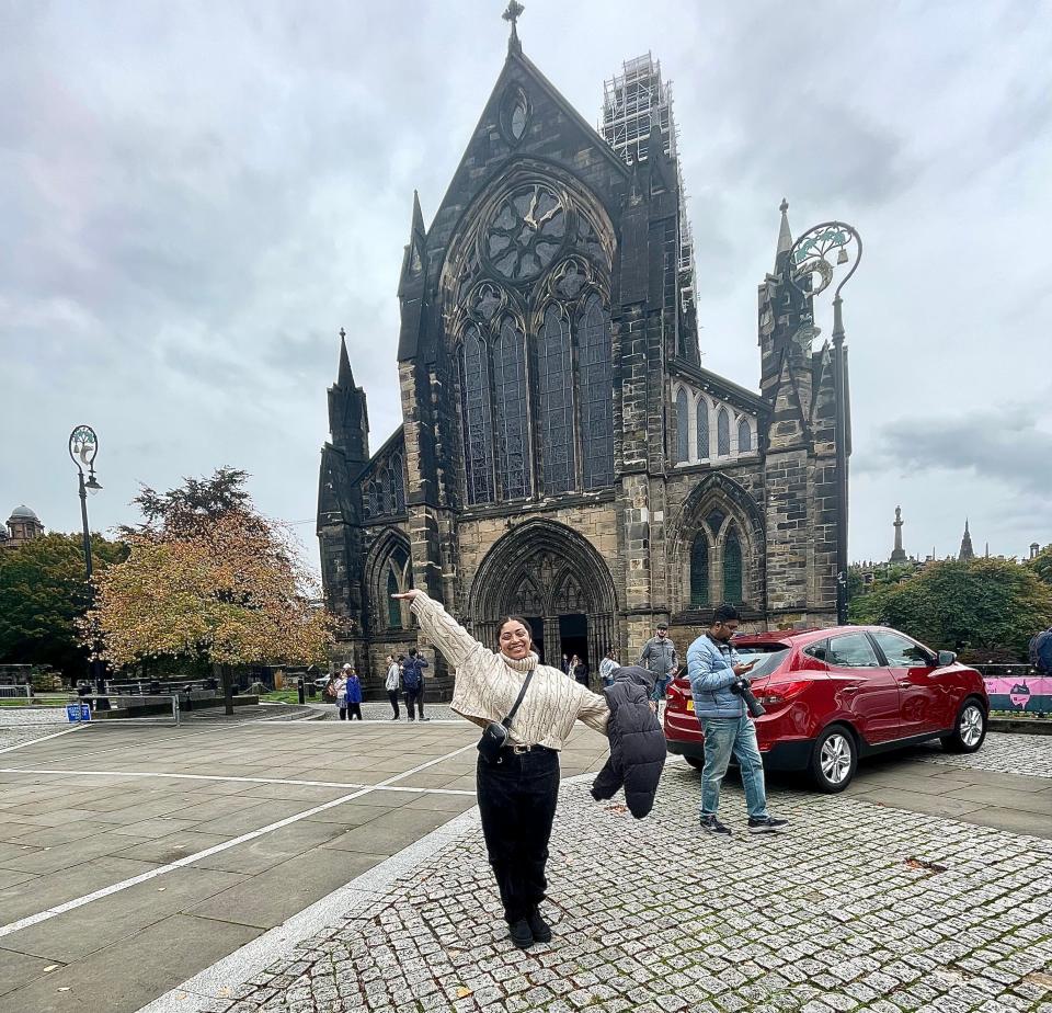 Lauren Edmonds at Glasgow Church in Scotland.