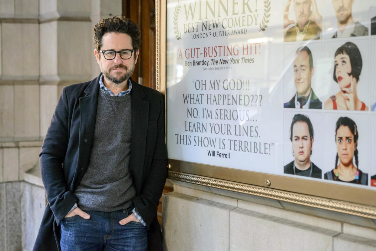 Passion: JJ Abrams outside the Lyceum Theatre in New York: Christopher Smith/Invision/AP