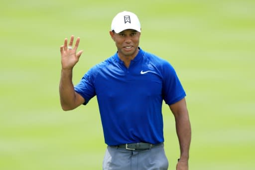 Fourteen-time major champion Tiger Woods is seeking his first victory since 2013 and said solid putting helped compensate for his ball-striking