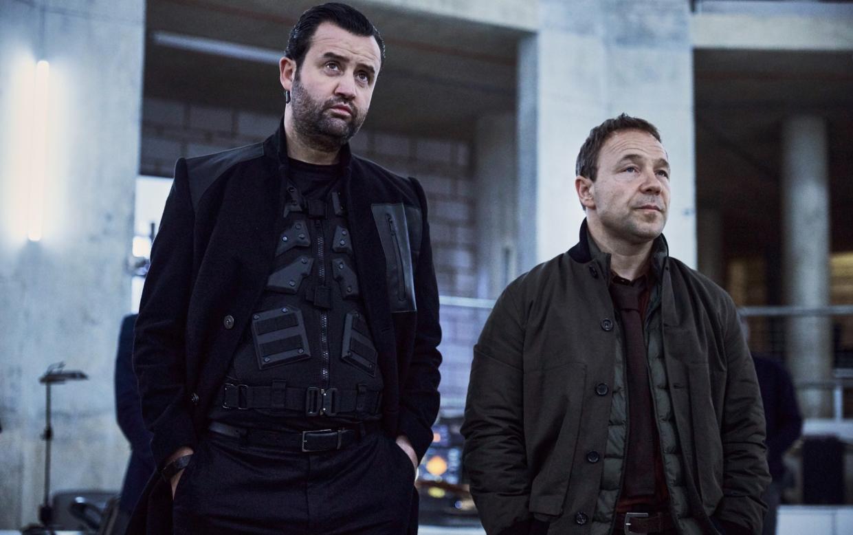 Daniel Mays and Stephen Graham in Code 404 - Sky