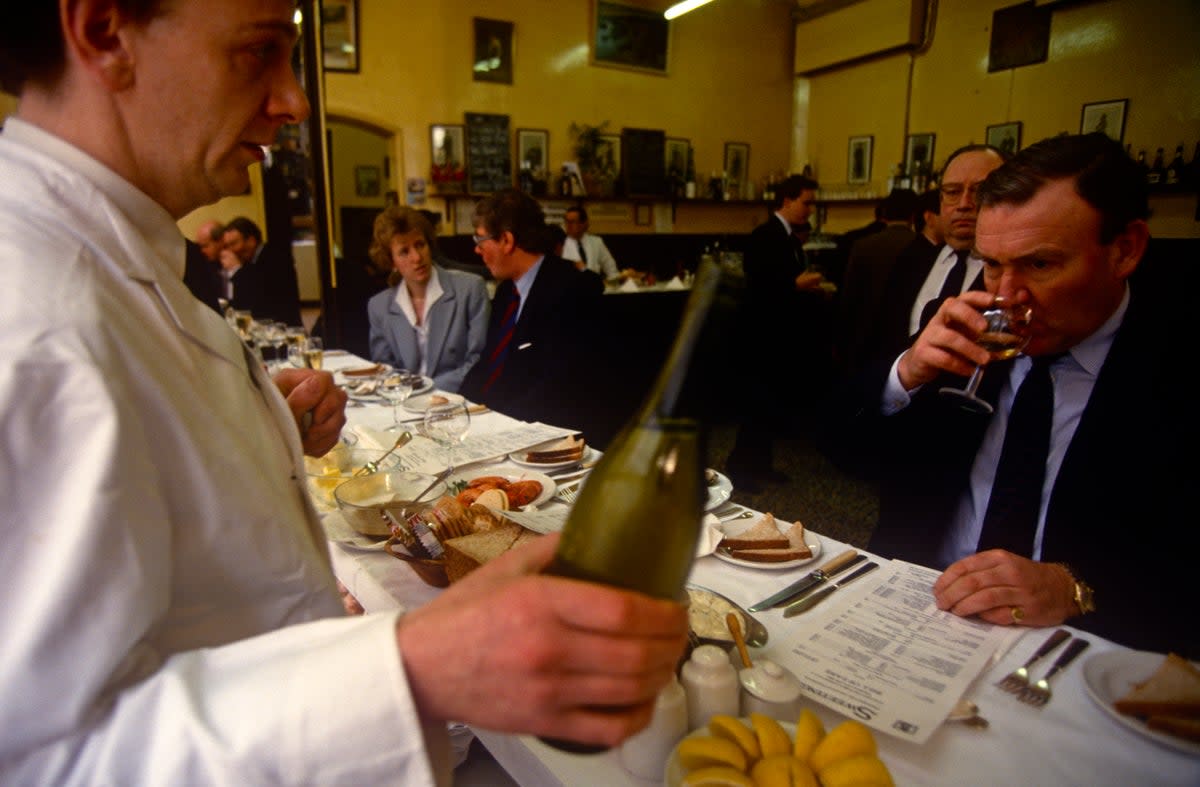 Glass of wine by the glass at Sweetings (Corbis via Getty Images)