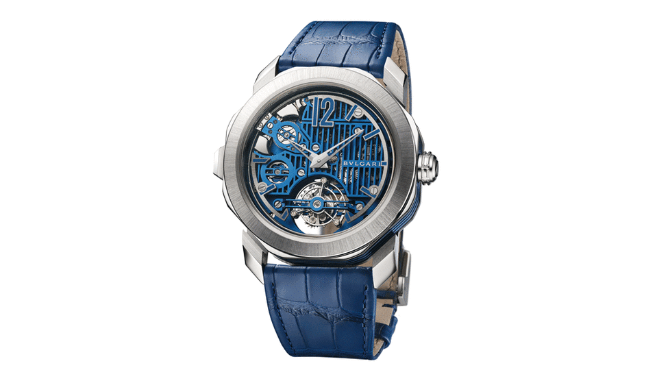 Bulgari Octo Roma Blue Carillon Tourbillon - Credit: Bulgari