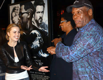 Melissa George and Danny Glover at the Hollywood premiere of New Line Cinema's Blade: Trinity