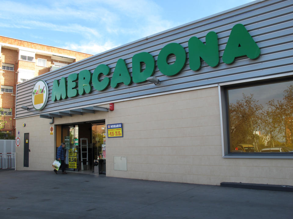 Mercadona is a  Spanish supermarket operator, this  Valencia-based company is the largest supermarket chain and food distributor in Spain, November 2012. (Photo by Cristina Arias/Cover/Getty Images)