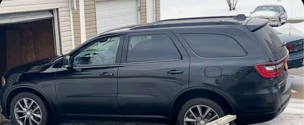 PHOTO: Crystal Thompson was driving this Dodge Durango on Feb. 25 when she had a seizure. Her children, Jermel and Jordan Taylor, were in the car with her at the time and helped call 911. (Courtesy Crystal Thompson)