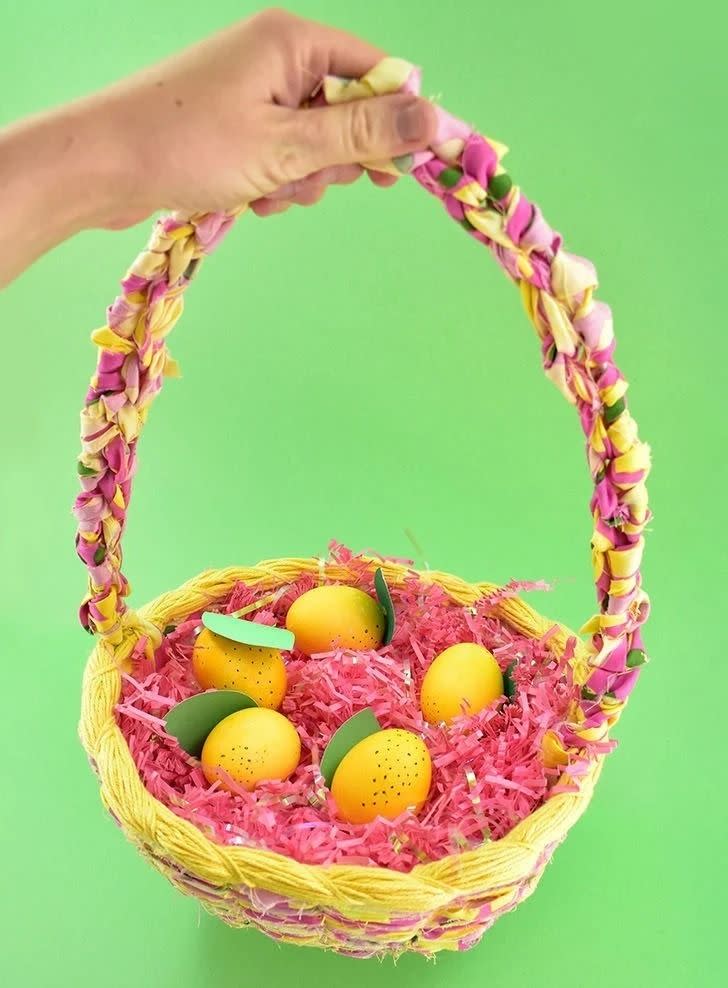 Woven Fabric Easter Basket