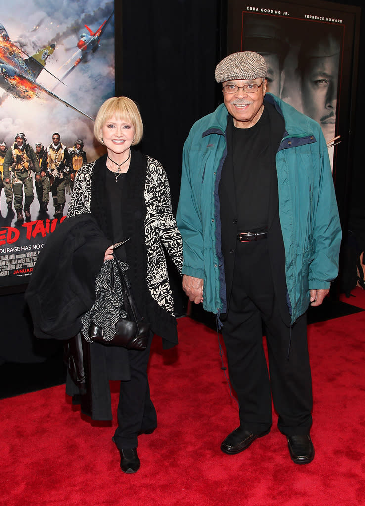 Red Tails 2012 NY Premiere Cecilia Hart James Earl Jones