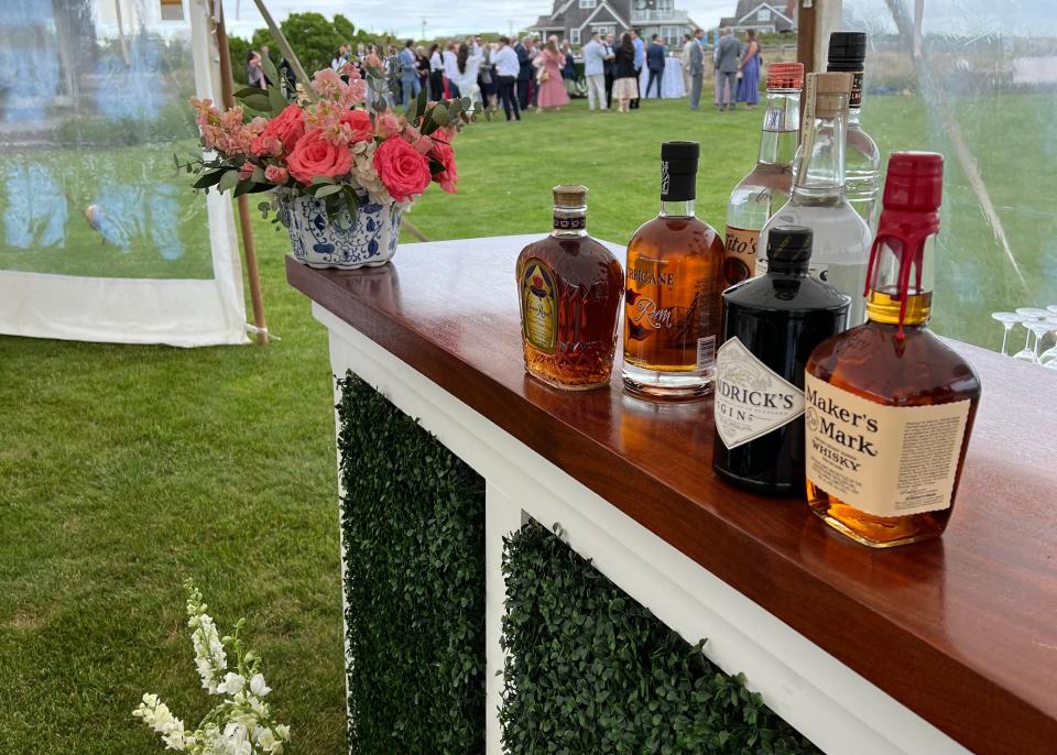 A bar at a wedding USA TODAY reporter Morgan Hines recently attended.