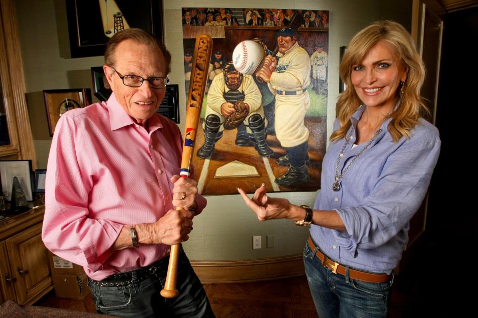Larry King and his wife Shawn