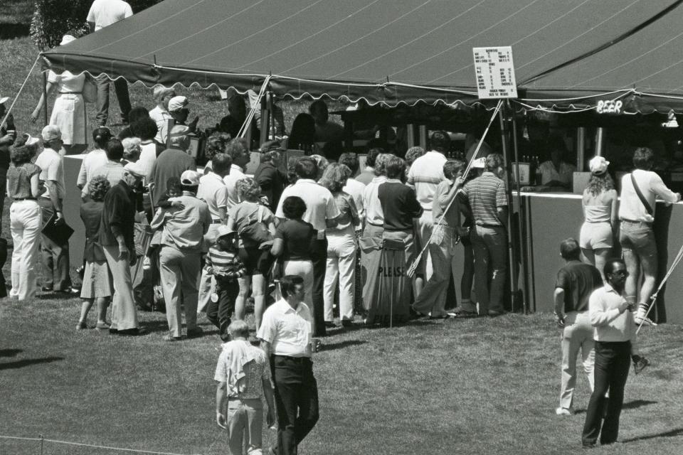 Concessions stand at the Augusta National Golf Club during the 1981 Masters.