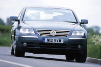 <p>Although the Volkswagen Group has been responsible for larger engines, the one with the greatest capacity used in a car with a VW badge is the <strong>5998cc</strong> version of the only W12 ever developed exclusively for road use.</p><p>It produced <strong>414bhp</strong> and <strong>406lb ft</strong> in the <strong>Phaeton</strong> luxury saloon, and <strong>444bhp</strong> and <strong>443lb ft</strong> in the <strong>Touareg</strong> SUV. The difference meant that, although the Touareg was heavier and less aerodynamically efficient than the Phaeton, it was also slightly quicker.</p><p><strong>PICTURE</strong>: Volkswagen Phaeton W12</p>