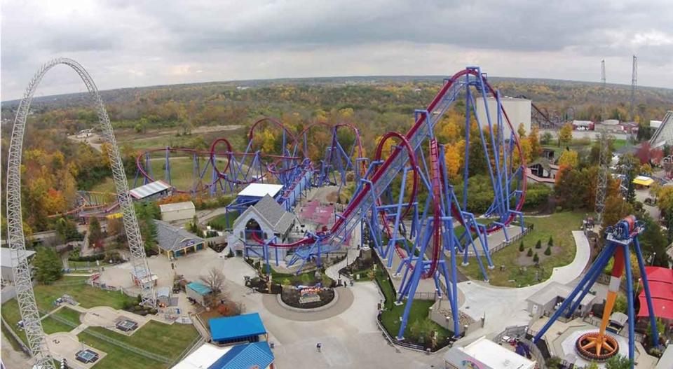 Banshee, the world’s longest inverted roller coaster, opens in 2014 in the former spot of the Son of Beast. (Contributed Photo/Kings Island PR)