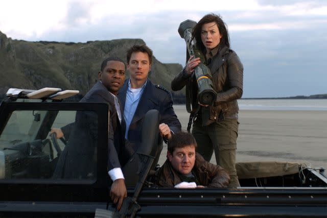 Starz Mekhi Phifer, John Barrowman, Kai Owen, and Eve Myles on 'Torchwood'