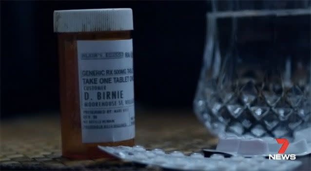 The prescription drug bottle Kate was able get David Birnie's name from.