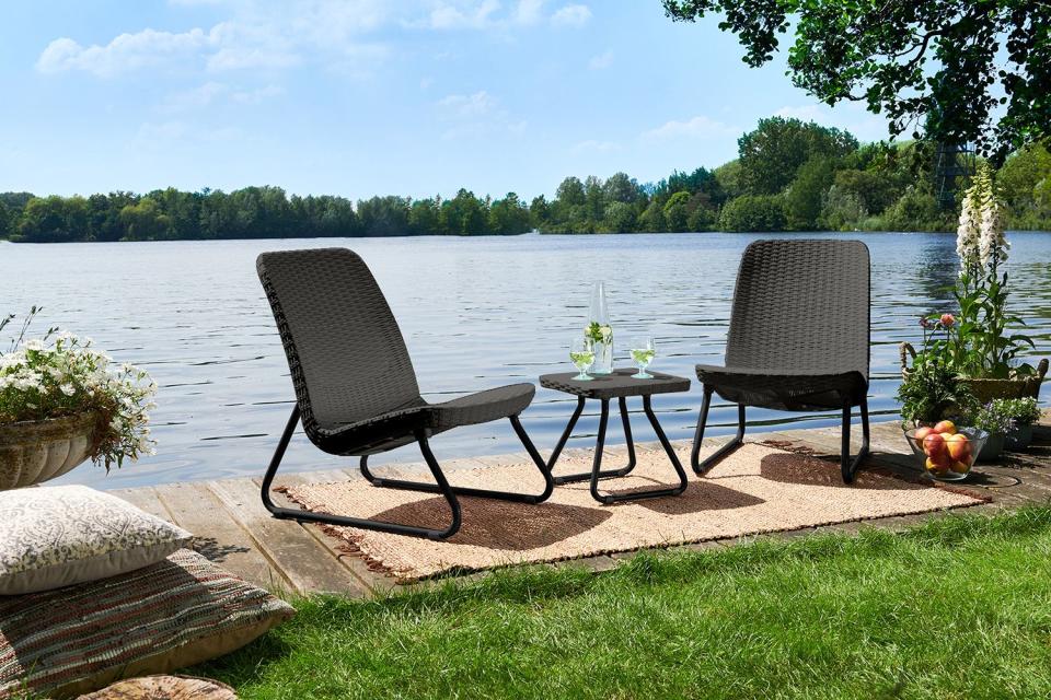 Compact Rattan-look Lounge Set