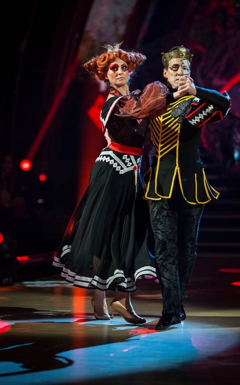 Emma Barton with Anton du Beke in Strictly Come Dancing - Credit: Guy Levy