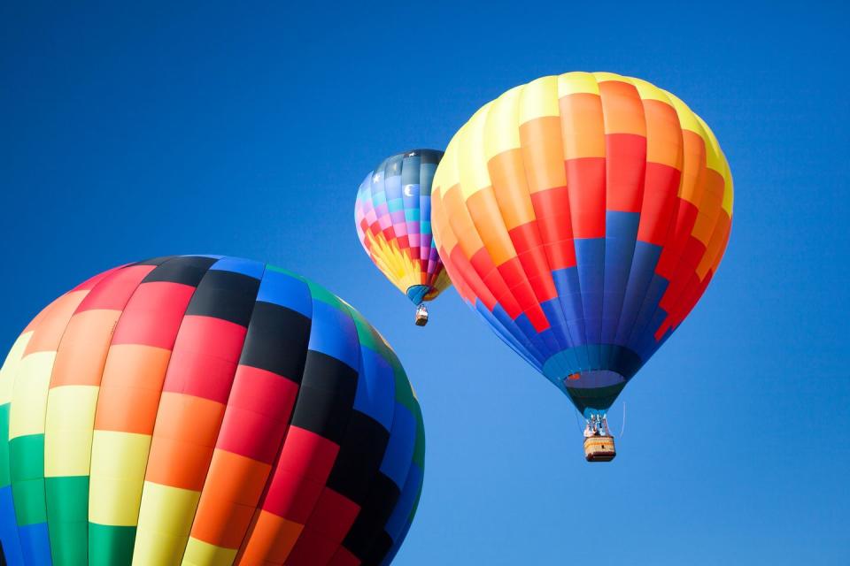 Take a hot air balloon ride.