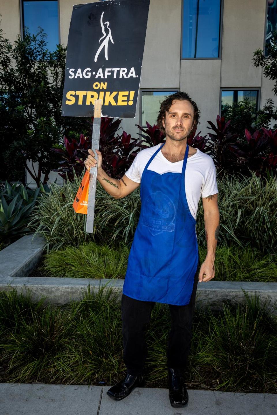 Dylan Seaton, who says his costume is, "generic, brooding Chicago-area line-cook."