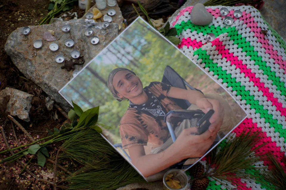 <div class="inline-image__caption"><p>A photo of Manuel Teran, who was killed during a police raid inside Weelaunee People's Park, the planned site of a controversial “Cop City” project.</p></div> <div class="inline-image__credit">Cheney Orr</div>