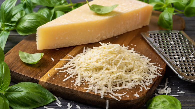 shredded Parmesan cheese