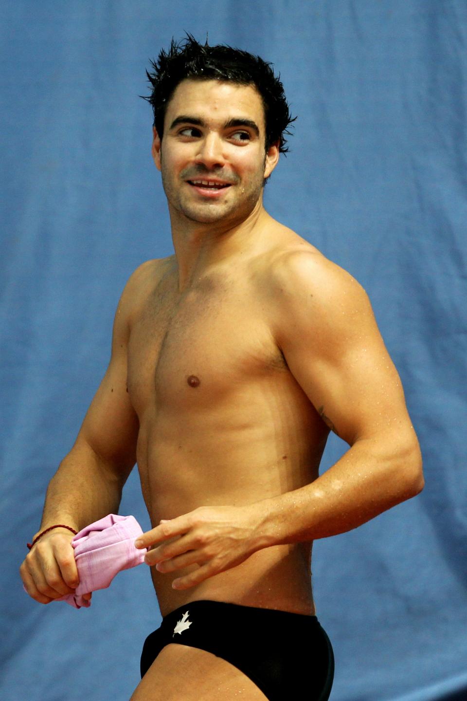 <b>Alexandre Despatie</b><br> After winning a silver medal in Beijing, Canadian diver Alexandre Despatie's good looks and sports expertise landed him a co-anchor gig on Canada's French-language television coverage of the 2010 Vancouver Olympics. (Photo by Phil Walter/Getty Images)