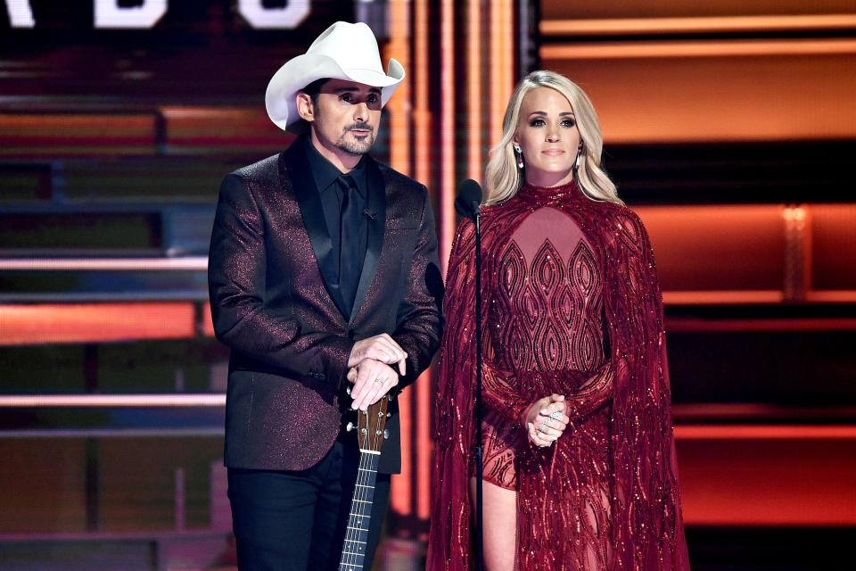 Carrie Underwood and Brad Paisley on hosting CMA Awards