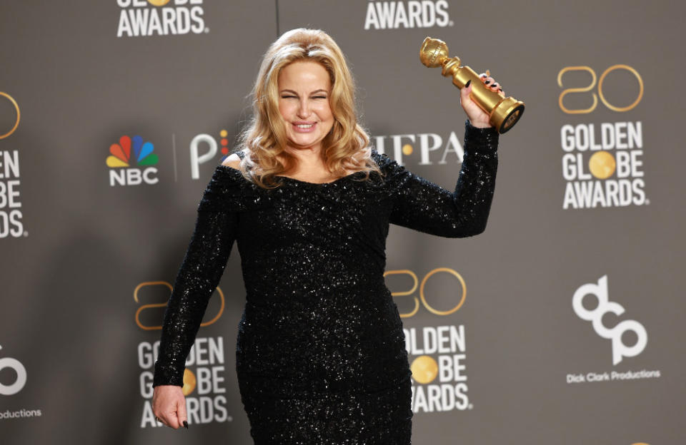Jennifer Coolidge would worry about offending someone if she hosted the Golden Globes credit:Bang Showbiz
