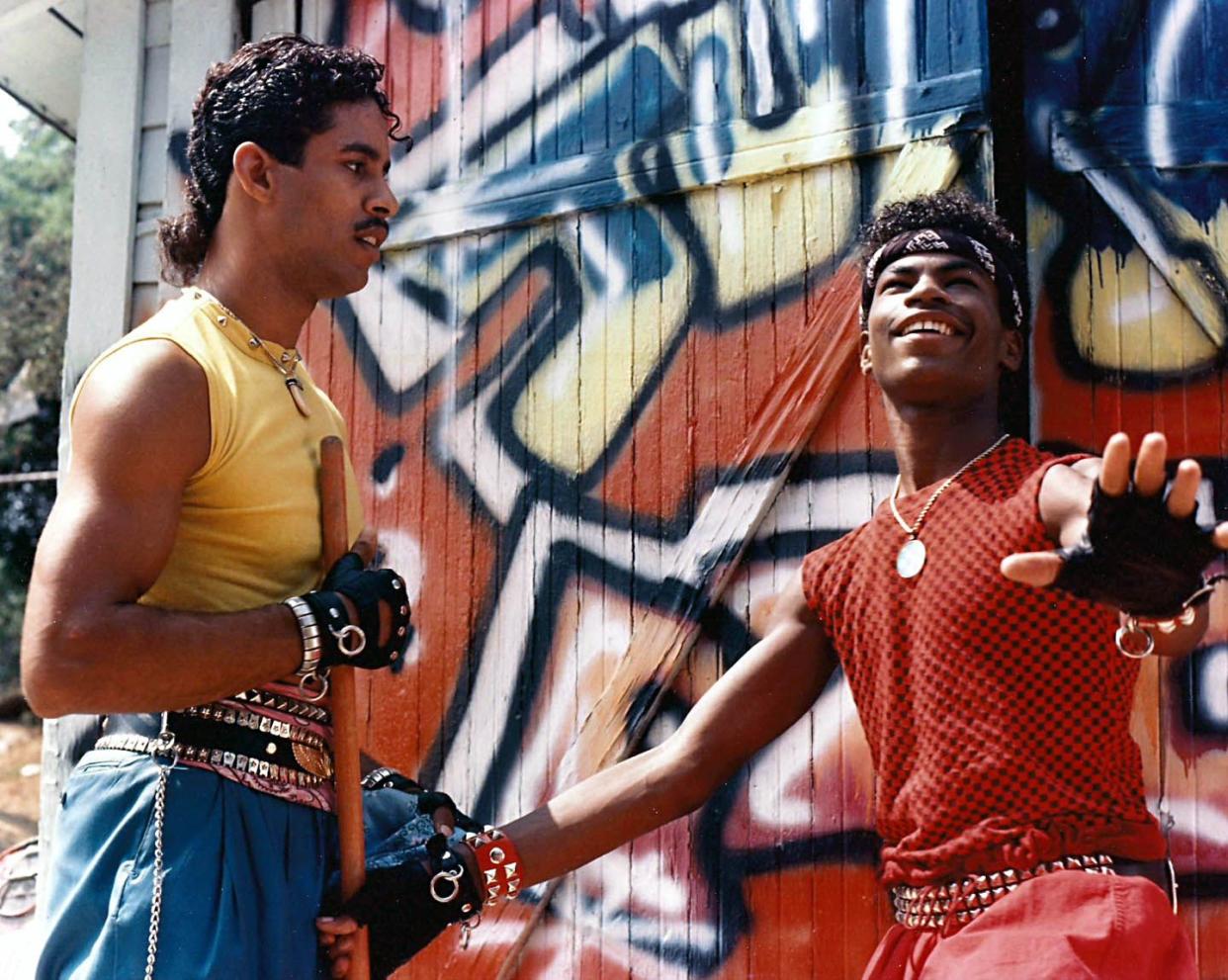 Adolfo Qui?ones and Michael Chambers in 'Breakin' 2: Electric Boogaloo' (Photo via Sam Firstenberg)