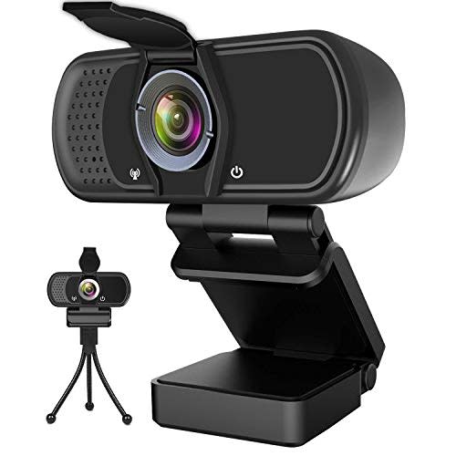 Hrayzan Webcam 1080P, HD Webcam with Microphone