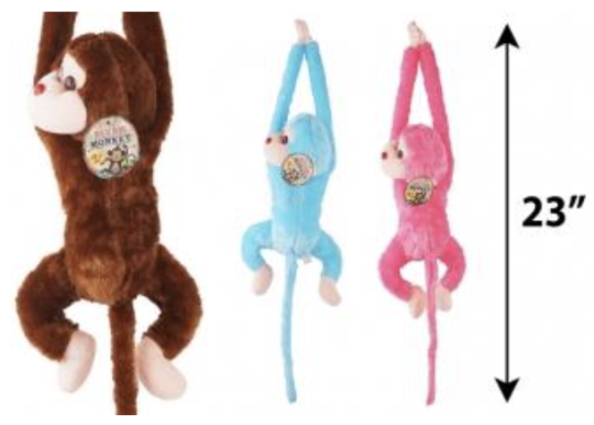 Diamond Visions Screaming Plush Monkey Toys