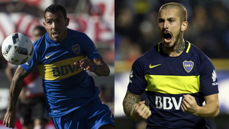 Catlos Tevez, protagonista en la primera mitad del torneo; Benedetto, el artillero del campeón