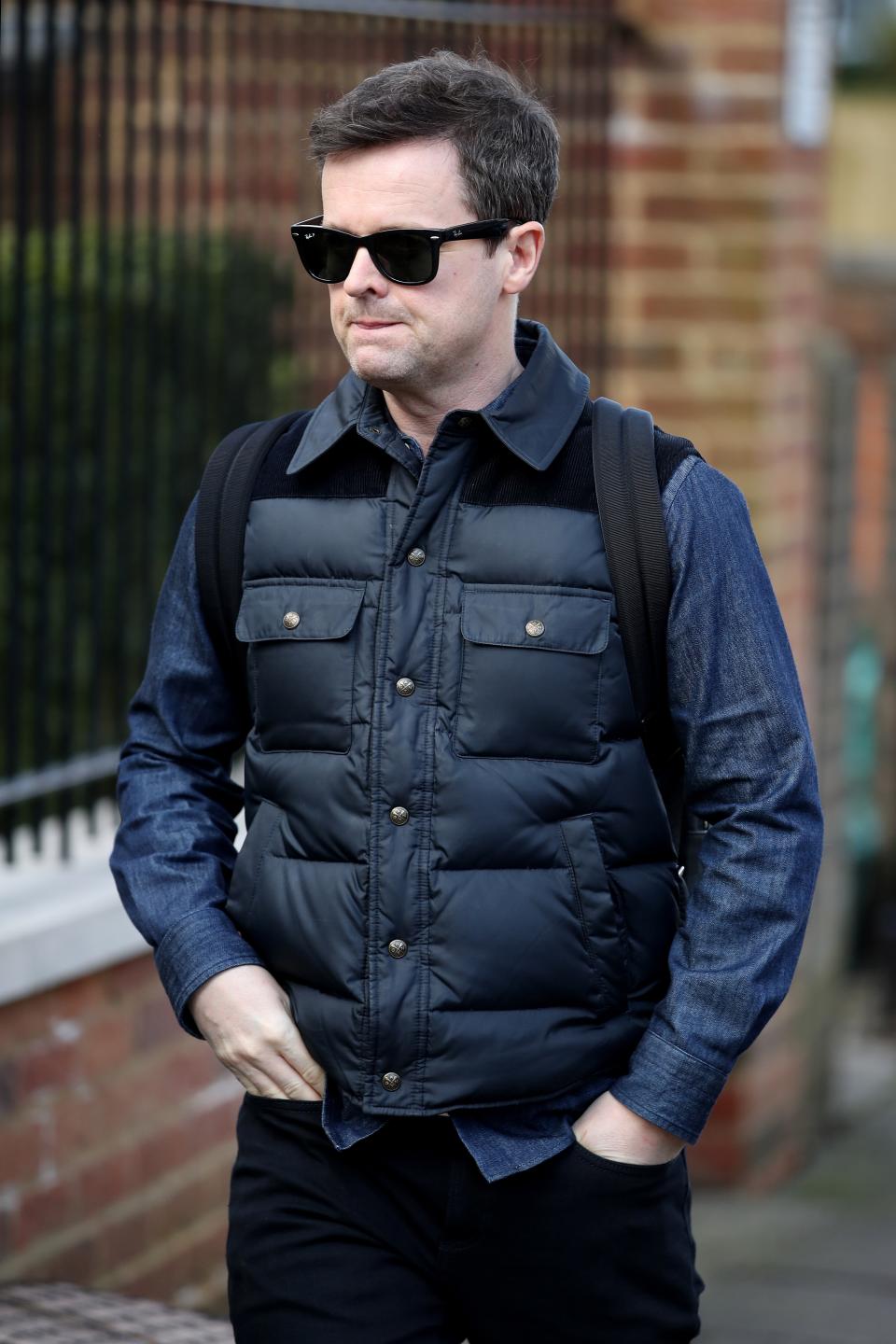 Dec was seen out and about again today, vowing to go it alone on Saturday Night Takeaway. (FlyNet)