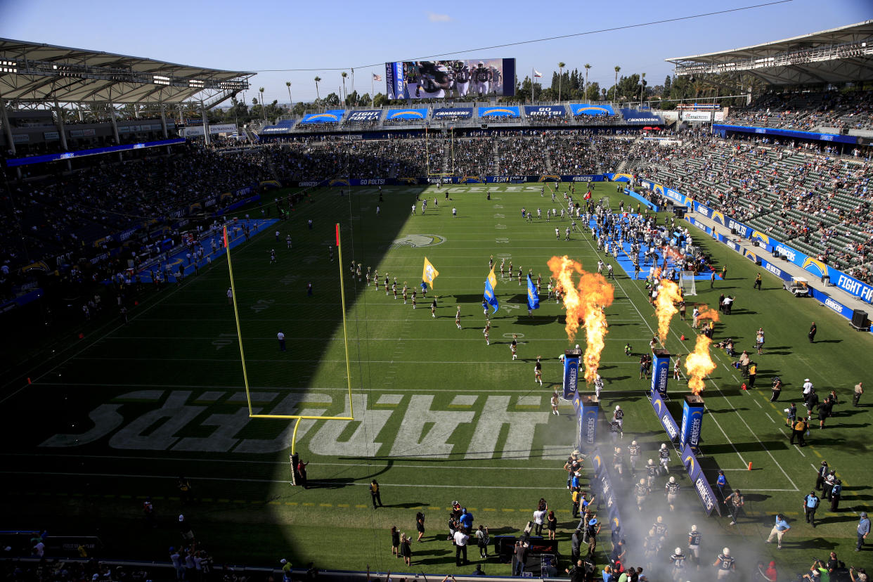 The Los Angeles Chargers are playing in front of small crowds this preseason. (AP)