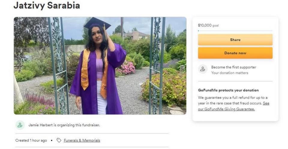 A GoFundMe was started last October after Jatzivy Sarabia, 18, was shot and killed during an ambush-style chase in east Kennewick. In all, six adults and teens are now charged in connection with the shooting.