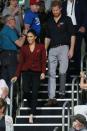 The couple received a warm welcome when arriving to the wheelchair basketball final on Saturday.