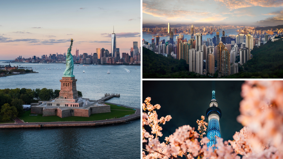 A la gente más rica del mundo la encontrarás en Nueva York, Tokio y Hong Kong (Fuente: Getty).