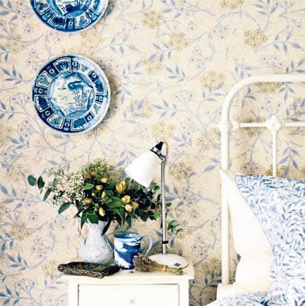 William Morris’s famous ‘Jasmine’ wallpaper, designed in 1872 - Finest Wallpaper