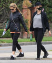 <p>Pregnant Katherine Schwarzenegger takes a stroll with mom Maria Shriver on Wednesday in L.A. </p>