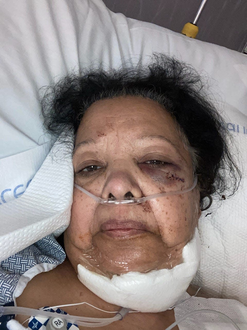 Elda Robinson, 75. Robinson lives in Maryland and was stabbed on Nov. 1, 2023 while grabbing dinner for her family.