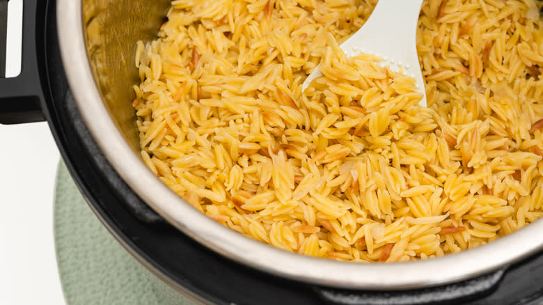 Orzo in pot