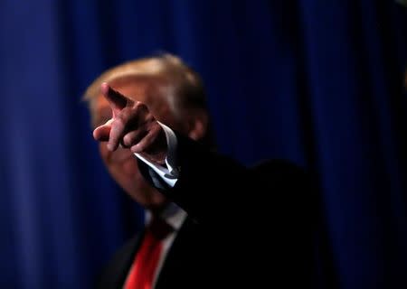 Republican U.S. presidential nominee Donald Trump attends a campaign rally at Blair County Convention Center in Altoona, Pennsylvania August 12, 2016. REUTERS/Eric Thayer