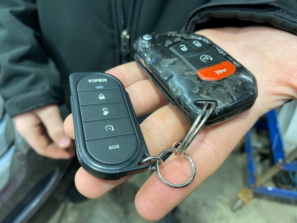 A Viper key fob is needed to open and start a car protected by the company's immobilizer system.
