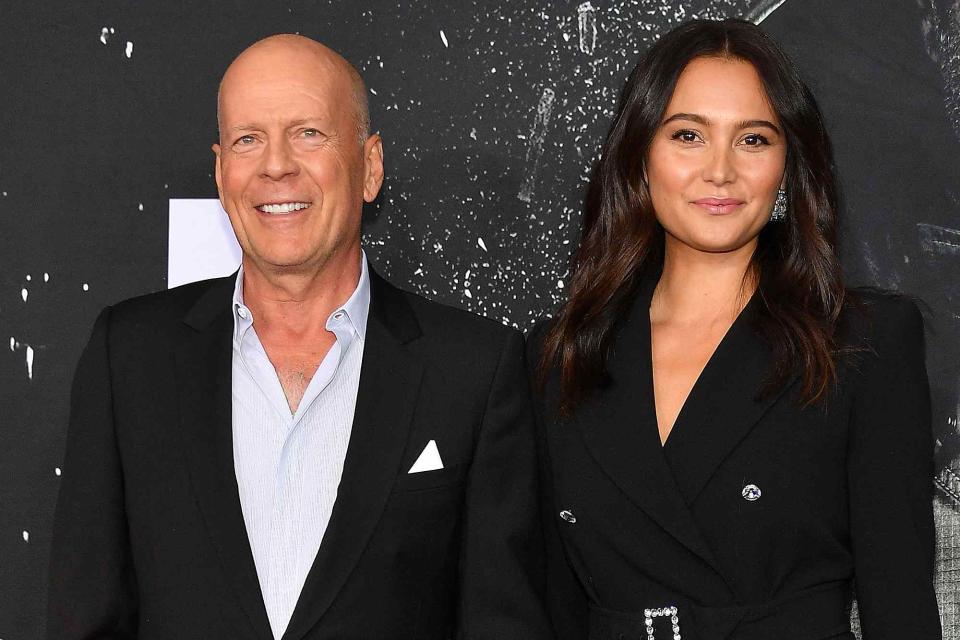 <p>Dia Dipasupil/WireImage</p> Bruce Willis and Emma Heming attend the "Glass" NY Premiere at SVA Theater on January 15, 2019 in New York City